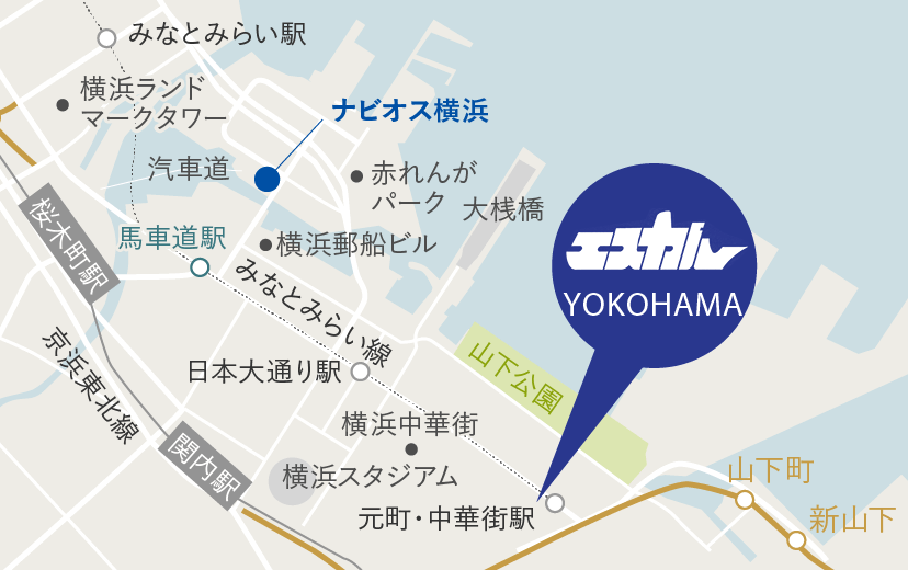 エスカル YOKOHAMA 地図